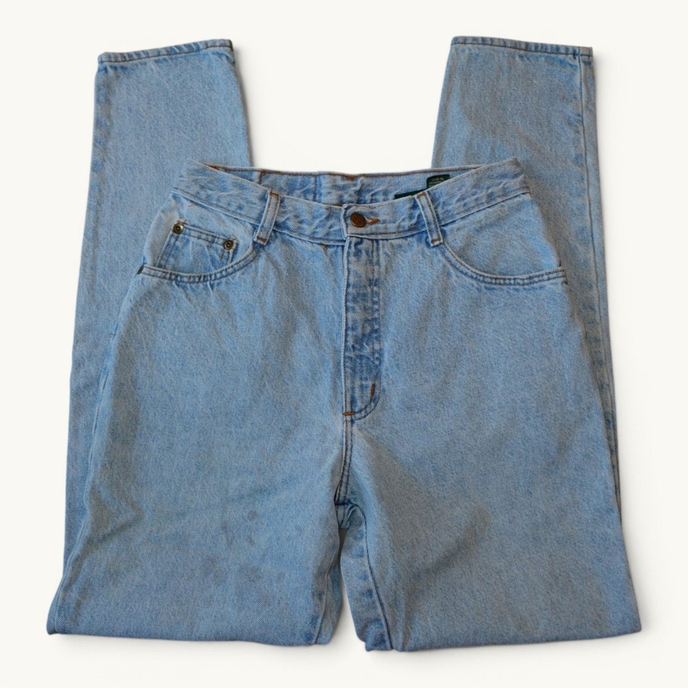 Vintage Style Hunt Club Light Wash High Rise Straight Leg Jeans
